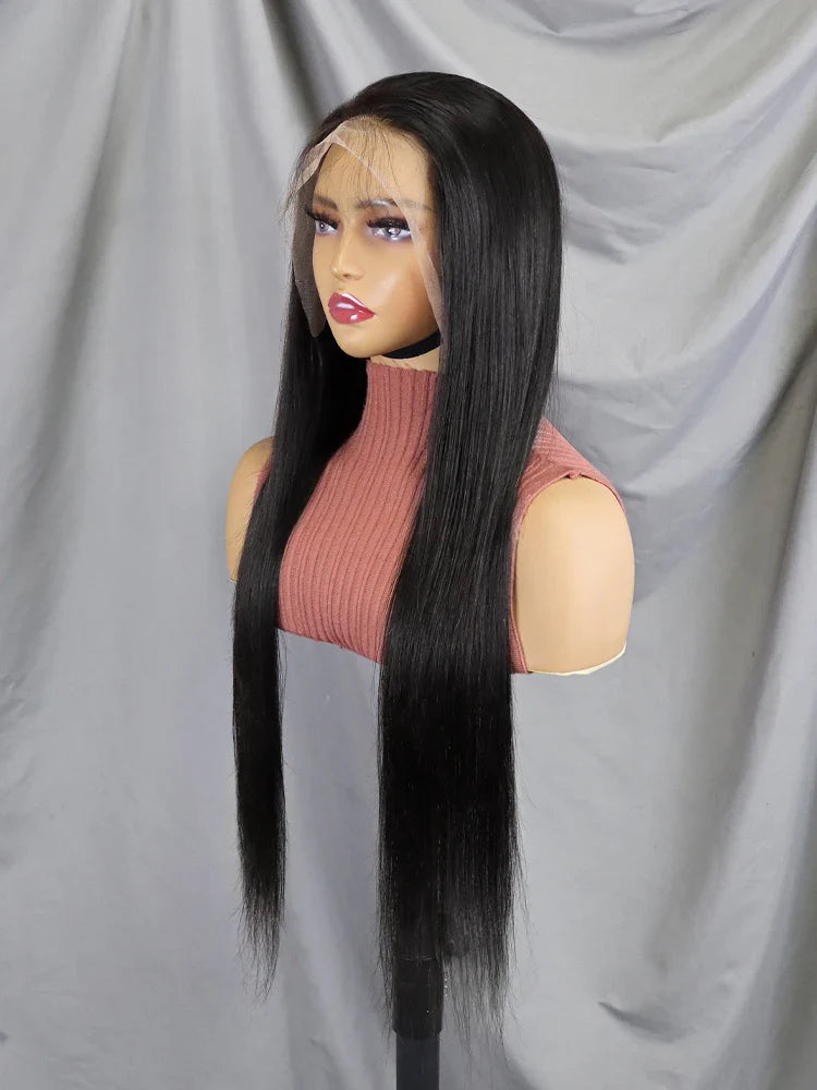 Raw 13x4 Straight Indian Hair Wigs Human Hair Full Transparent Lace Front Wigs for Black Women