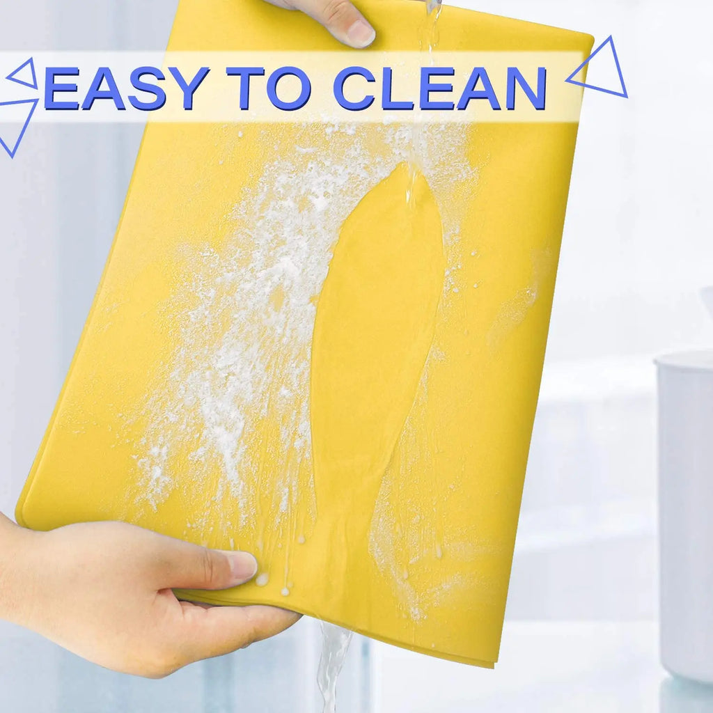 60/40cm Oversized Food Grade Silicone Waterproof Placemat Heat Insulation Anti-Skidding Washable Table Mat For Kitchen Dinner