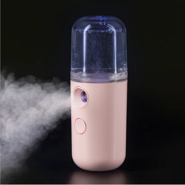 Mini 30mL Face Steamer USB Rechargeable Nano Facial Mister Beauty Portable Humidifier Diffuser Moisturizing Skin Care Tools