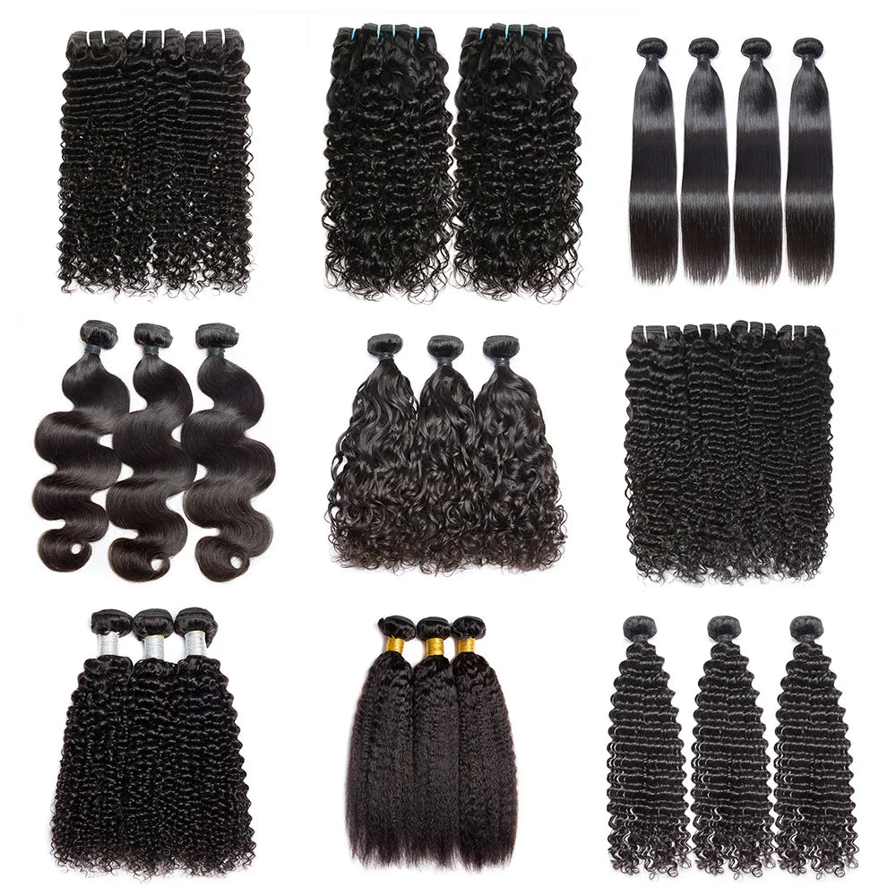 Wholesale Cheap Human Hair Bundles 10A Grade Unprocessed Raw Burmese Cuticle Aligned Virgin Bundles Human Hair Ready to Ship