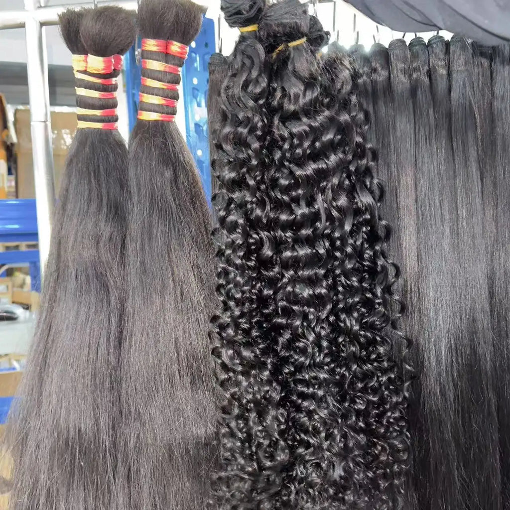 Top Quality Raw Human Hair Extension Cambodian Wavy Burmese Curly Hair Vendor