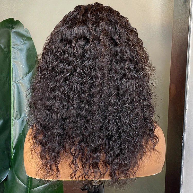 Brazilian Human Hair Wig  Cheap Price 100% Natural Human Hair Deep Body Wave 360 Brown Lace Frontal Wig on Sale