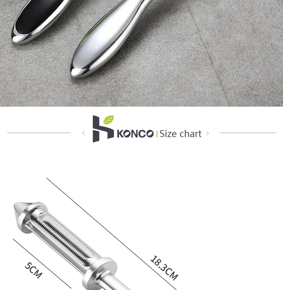 Konco Fruit and Vegetable Peeler,Kitchen Accessories,Alloy Sharp Peeler Potato Carrot Grater Peeler Kitchen Gadget