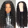 Wholesale Body Wave Style 4X4 Closure Wigs Natural Black Color 180% High Density Brazilian Human Hair Transparent Lace Wigs