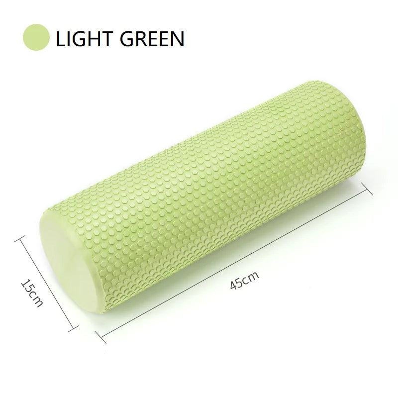 45/60CM Yoga Foam Roller High density EVA Muscle Leg Shoulder Roller Massage Tool Fitness Yoga column balance Stick Equipment