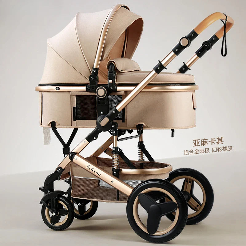 Purorigin Pram for Babies Factory Cheap Price 4 Wheels Light Weight Foldable 2 in 1Baby Stroller Baby Carrier  Newborn