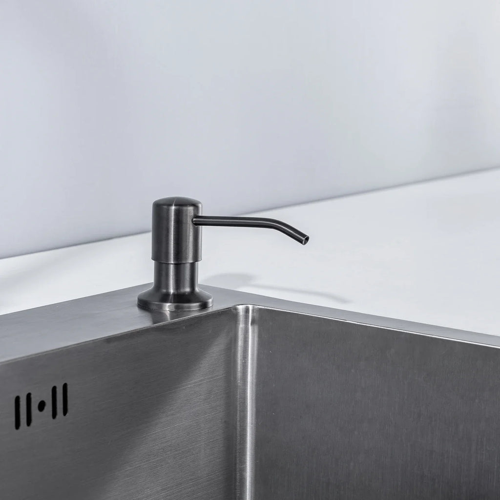 Kitchen Soap Dispensers 500ml Build in Dispenser Soap For Kitchen Bathroom Accessories Stainless Steel Pump Liquid PE Bottle