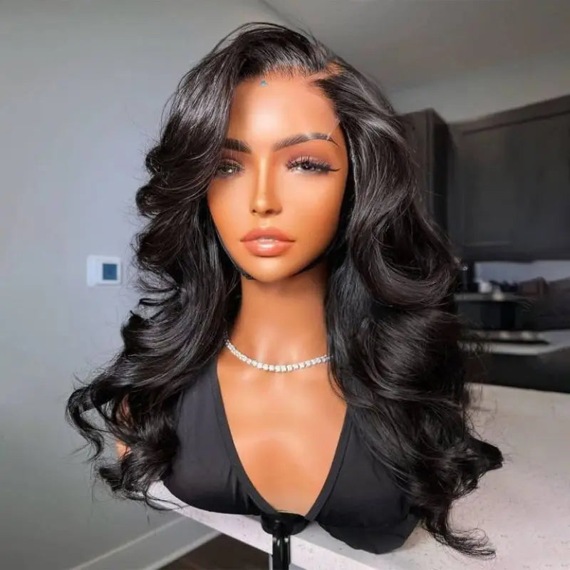 Raw Cambodian Hair Natural Human Hair Wig 13X4 Hd Lace Front Wigs 10A Grade Luxury Body Wave Wig for Black Women