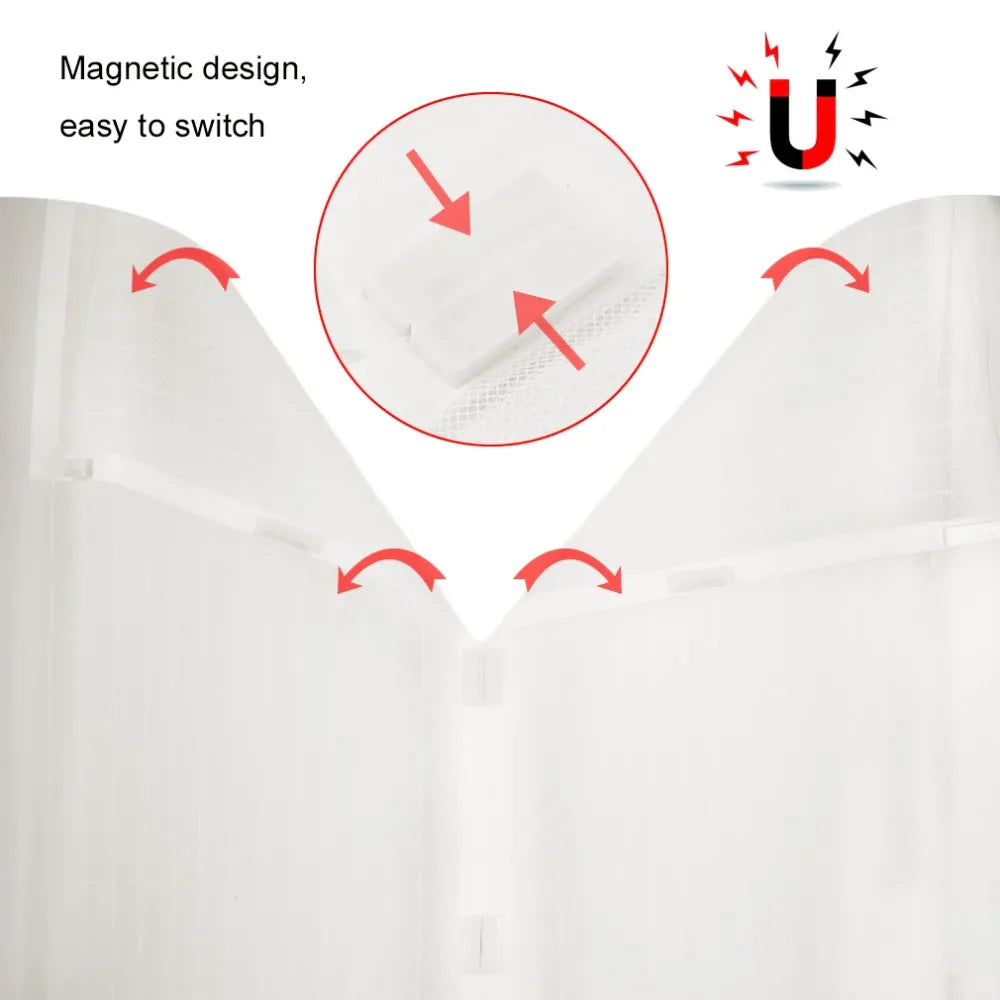 Summer Anti Mosquito Insect Fly Bug Curtains Net Door Screen Kitchen Curtains ployester fiber Curtains Mesh Screen Magnets