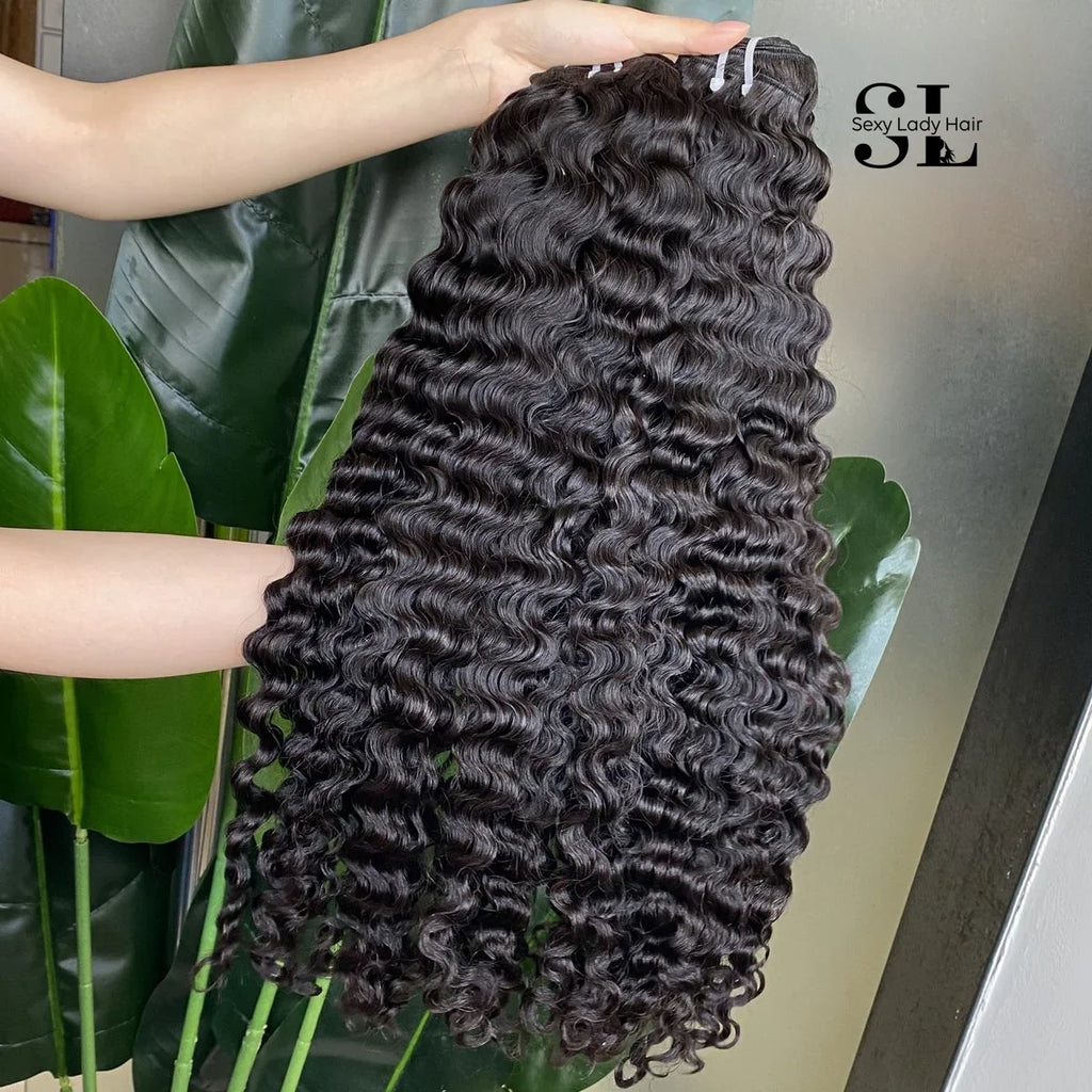 Grade Virgin Remy Raw Human Hair Weaving Extension Fast Shipping Natural Wavy Cambodian Burmese Curly Hair with Cuticle Aligned