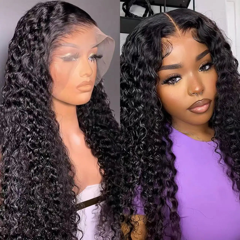 Raw Indian Hair HD Lace Front Wig Virgin Cuticle Aligned Glueless Full Lace Human Hair Wig Lace Frontal Wigs for Black Women