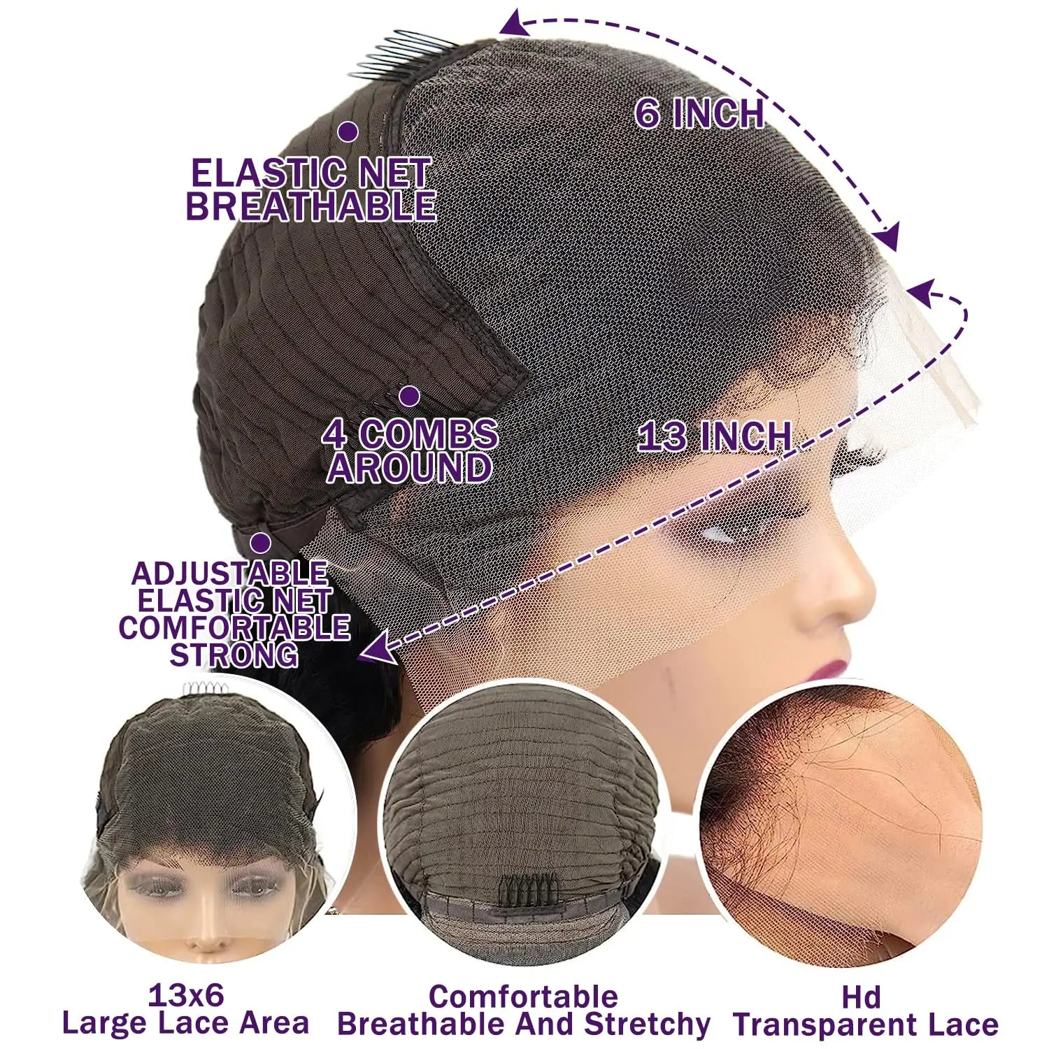 Raw Indian Hair HD Lace Front Wig Virgin Cuticle Aligned Glueless Full Lace Human Hair Wig Lace Frontal Wigs for Black Women