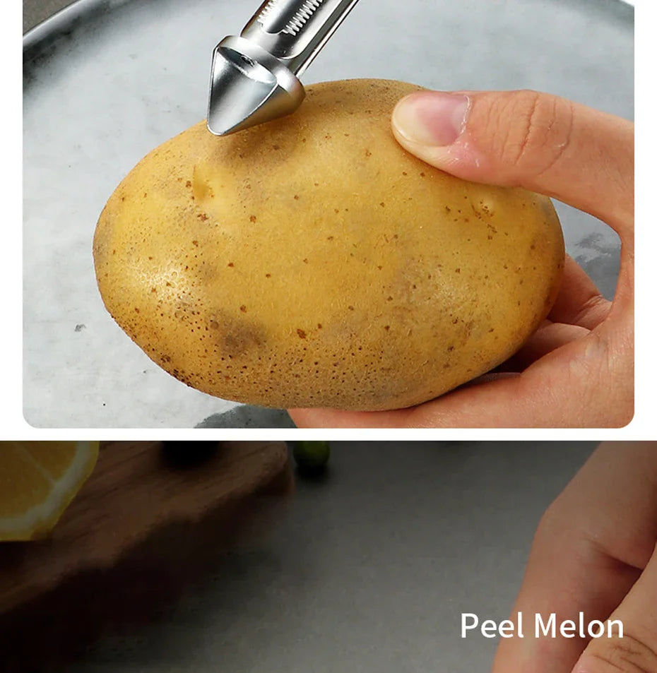 Konco Fruit and Vegetable Peeler,Kitchen Accessories,Alloy Sharp Peeler Potato Carrot Grater Peeler Kitchen Gadget