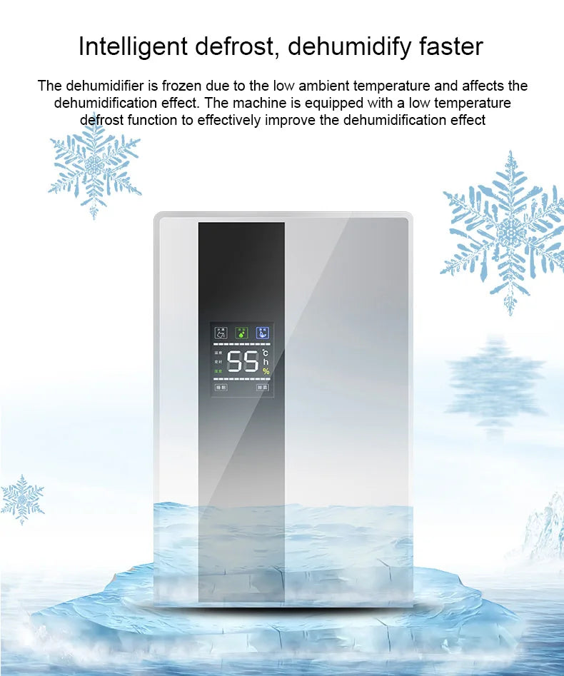 110V/220V Remote Electric Dehumidifier Air Cooling Dryer Purifier Desiccant Moisture Absorber Drying Machine External Water Pipe