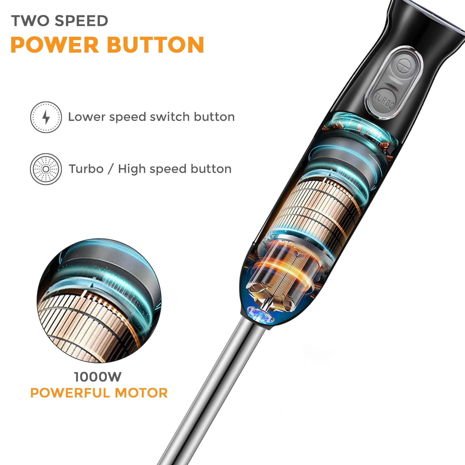 1000W Electric Hand Stick Blender