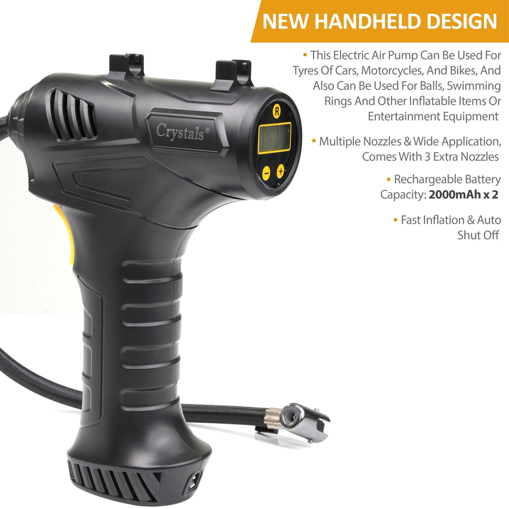 Cordless Electric Car Tyre Inflator Air Compressor Pump