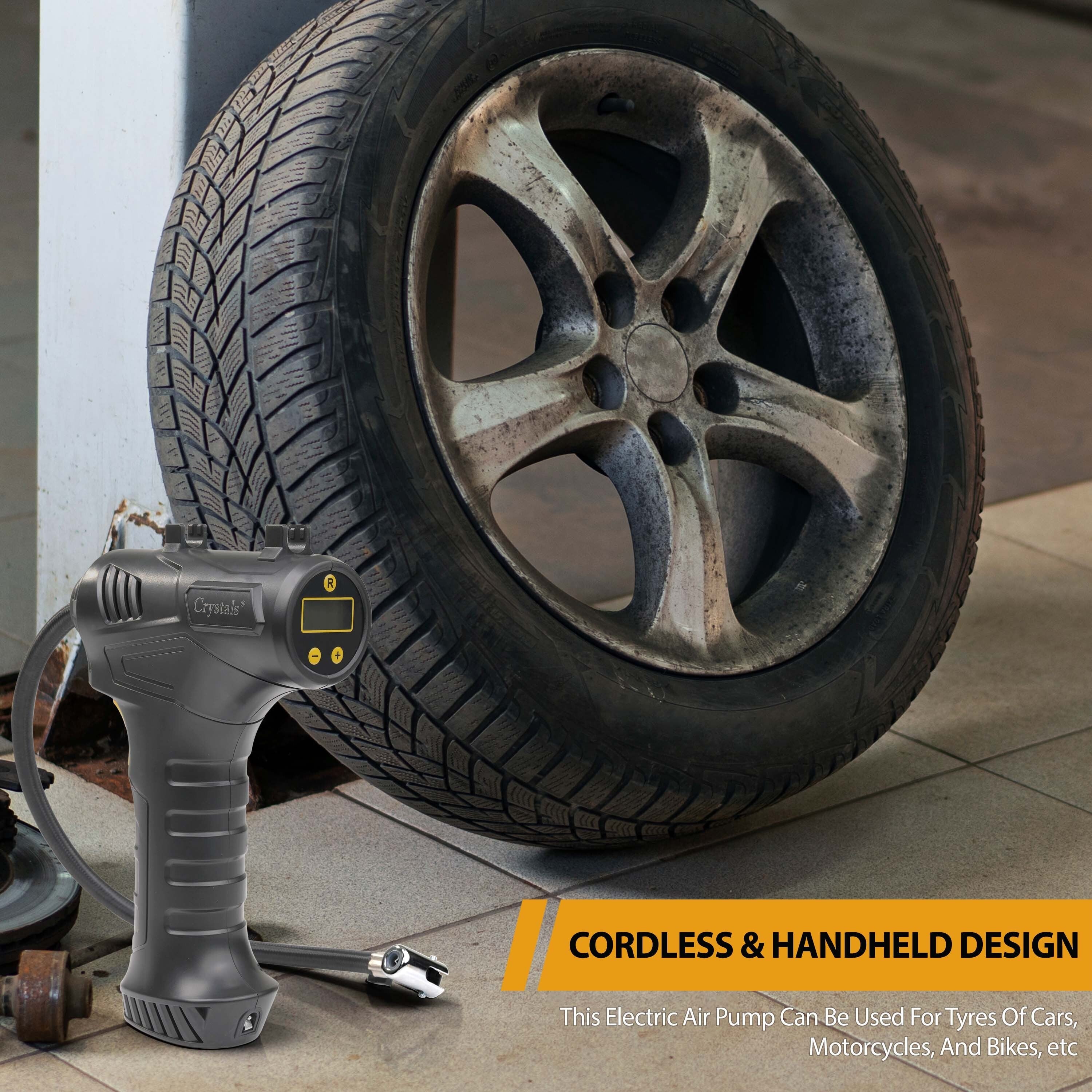 Cordless Electric Car Tyre Inflator Air Compressor Pump