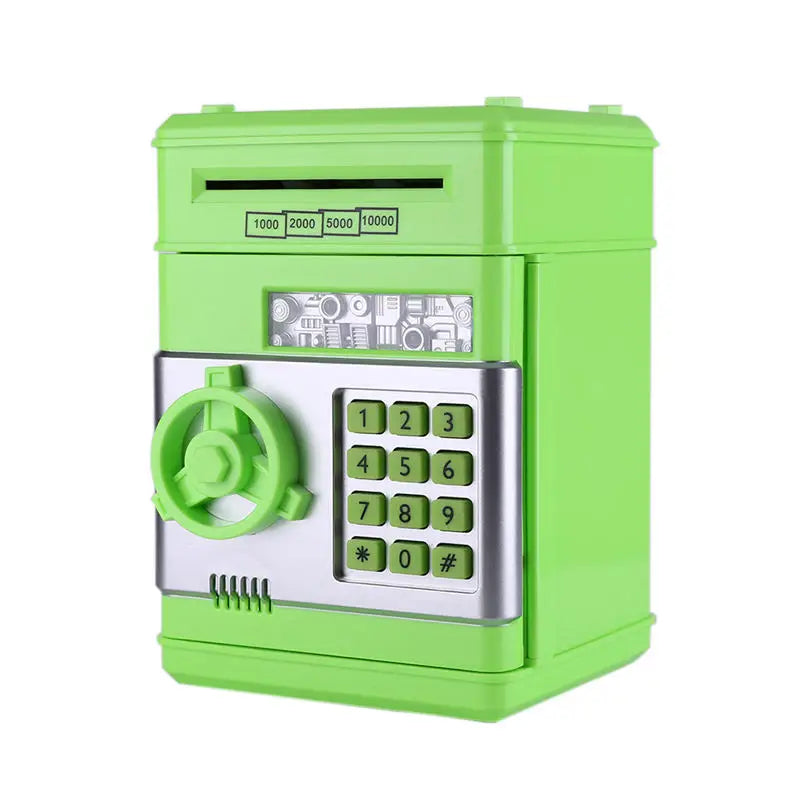 Electronic Piggy Bank Safe Money Box for Children Digital Coins Cash Saving Safe Deposit ATM Machine Birthday Gift for Kids