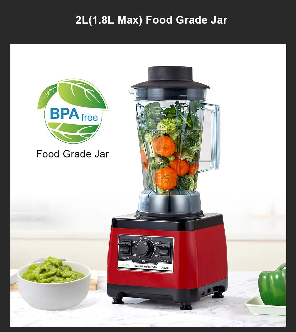 BioloMix【7 Years Warranty】BPA Free Heavy Duty Commercial Grade Blender Professional Mixer Juicer Ice Smoothies Peak 2200W