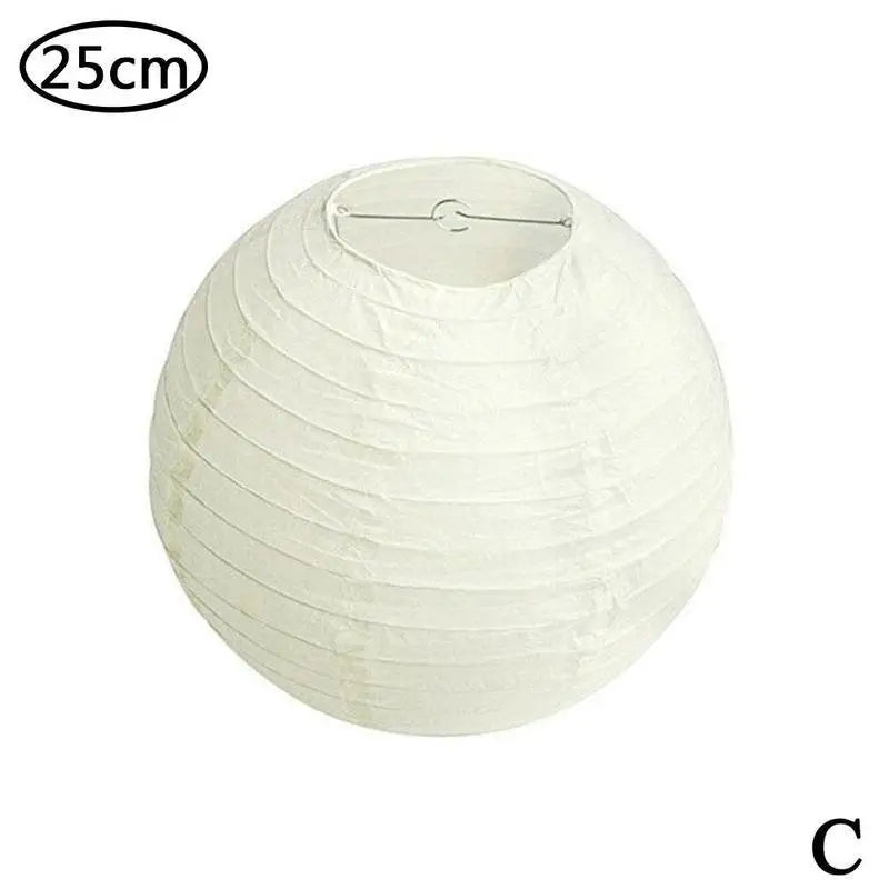 25cm 30cm Round Chinese Paper Lantern Wedding Birthday Party Decoration Holiday Supplies Paper Lamp Covers Shades Decor