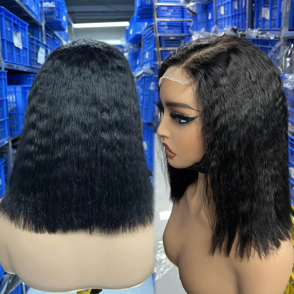 100% Virgin Human Brazilian Hair Short 4x4 Closure BOB Wig for Black Women Cheap Curly Bob Wigs Human Hair Lace Front
