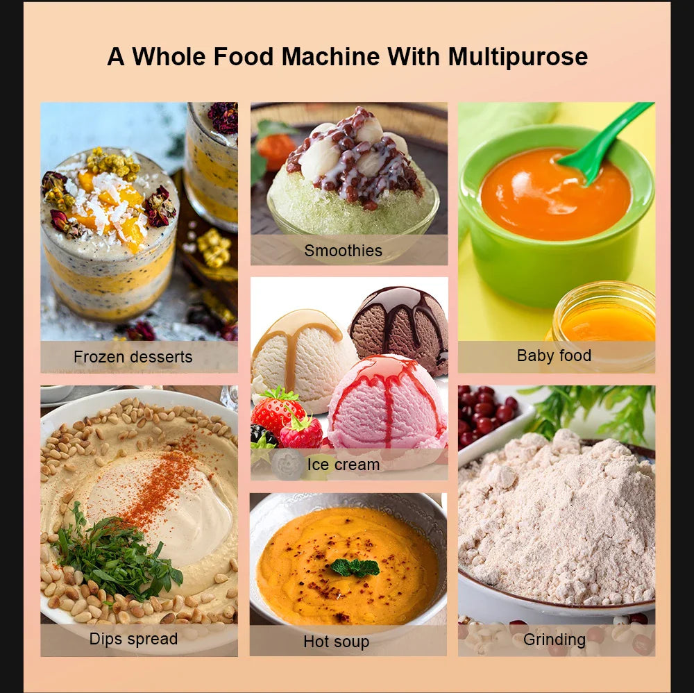 【7 Years Warranty】BPA Free Heavy Duty Professional Commercial Bar Blender Food Mixer Juicer Ice Crusher Smoothie Maker Max 2200W