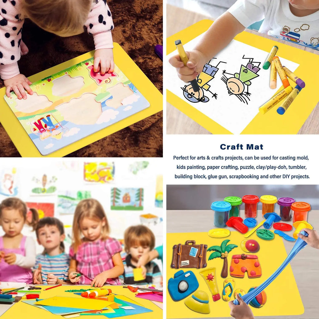 60/40cm Oversized Food Grade Silicone Waterproof Placemat Heat Insulation Anti-Skidding Washable Table Mat For Kitchen Dinner