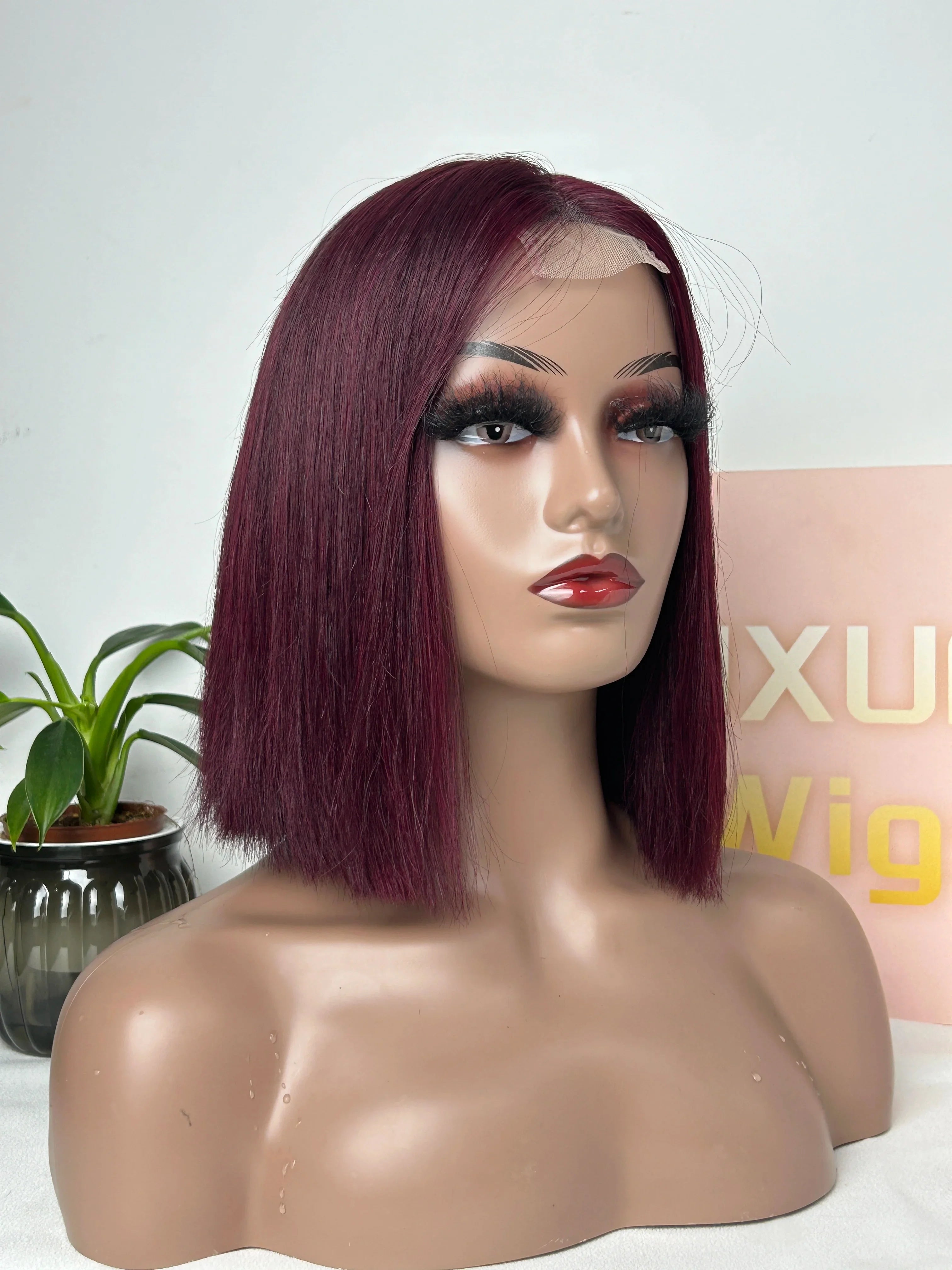New SDD Bob Wigs 2x6 Closure Wig Bone Straight Natural Virgin Hair Transparent Lace SDD Vietnamese Hair Wig Human Hair Glueless
