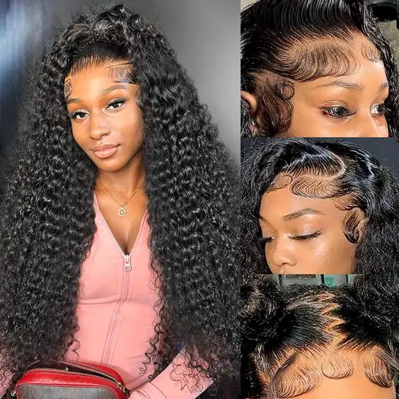 Raw Indian Hair HD Lace Front Wig Virgin Cuticle Aligned Glueless Full Lace Human Hair Wig Lace Frontal Wigs for Black Women