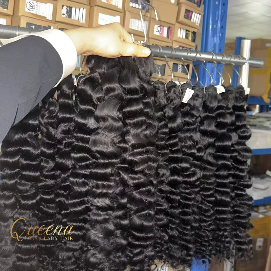 Hot Selling Cuticle Aligned Raw Vietnamese Human Hair Extension Raw Indian Curl Burmese Curly Natural Wave Hair Bundles