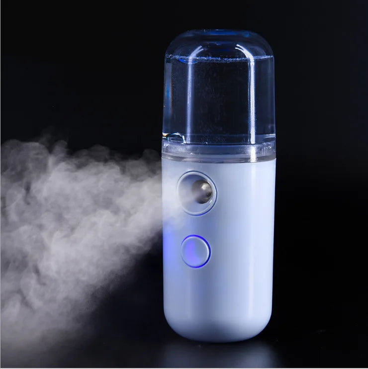 Mini 30mL Face Steamer USB Rechargeable Nano Facial Mister Beauty Portable Humidifier Diffuser Moisturizing Skin Care Tools