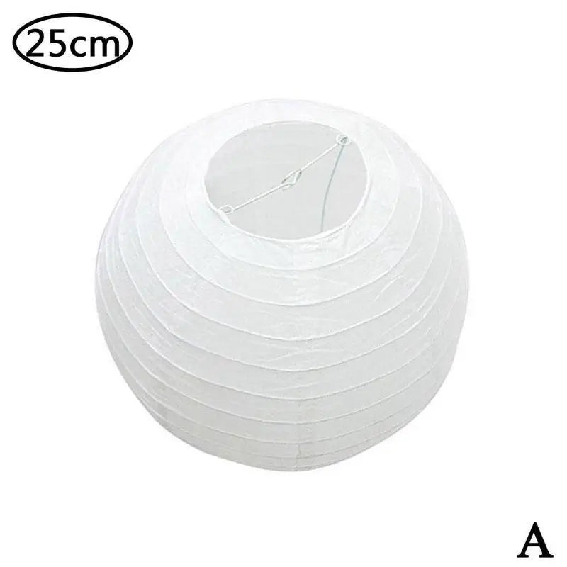 25cm 30cm Round Chinese Paper Lantern Wedding Birthday Party Decoration Holiday Supplies Paper Lamp Covers Shades Decor