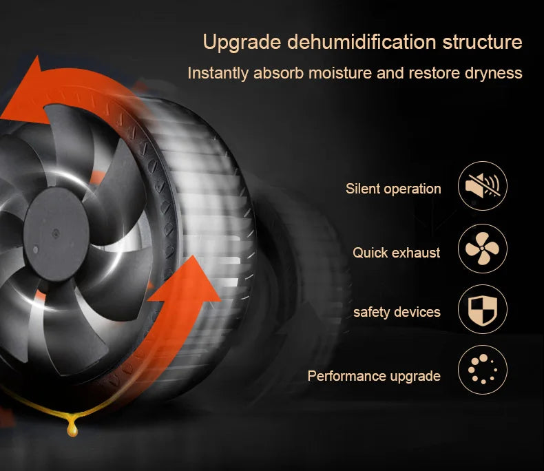 110V/220V Remote Electric Dehumidifier Air Cooling Dryer Purifier Desiccant Moisture Absorber Drying Machine External Water Pipe