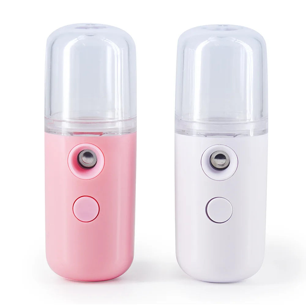 Mini 30mL Face Steamer USB Rechargeable Nano Facial Mister Beauty Portable Humidifier Diffuser Moisturizing Skin Care Tools
