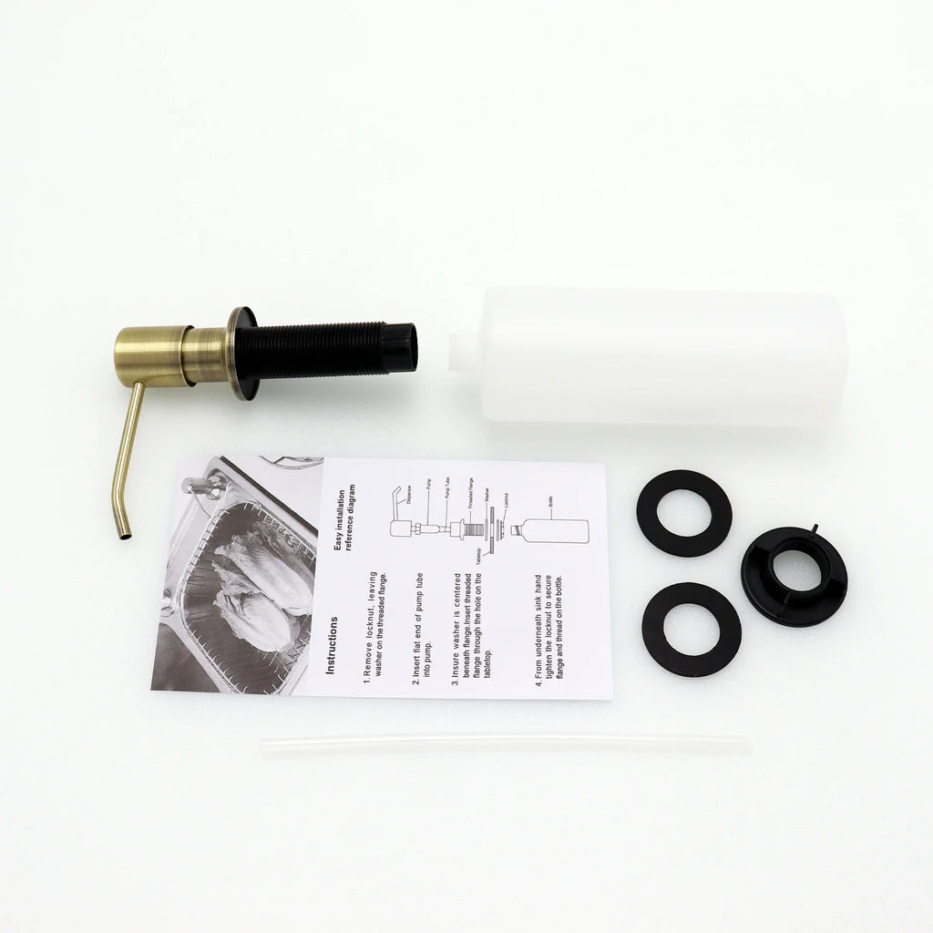 Kitchen Soap Dispensers 500ml Build in Dispenser Soap For Kitchen Bathroom Accessories Stainless Steel Pump Liquid PE Bottle