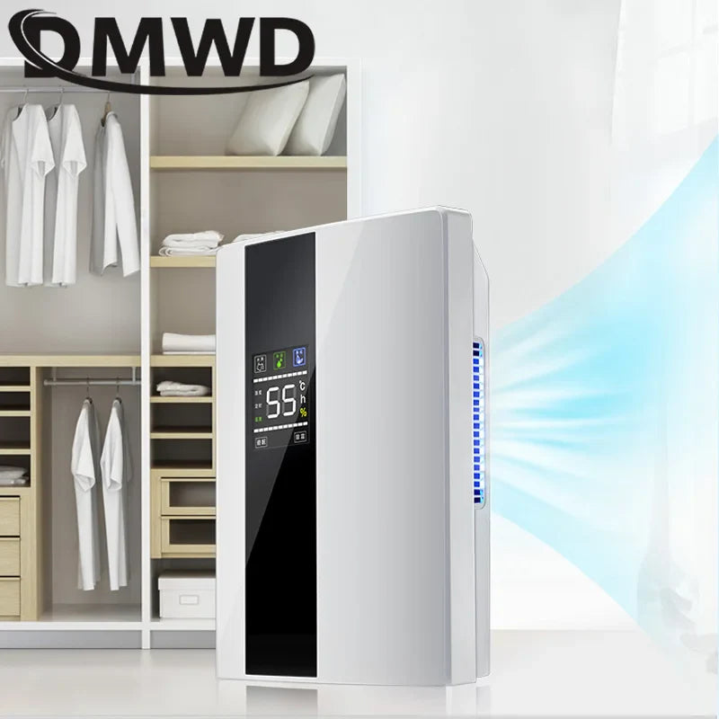 110V/220V Remote Electric Dehumidifier Air Cooling Dryer Purifier Desiccant Moisture Absorber Drying Machine External Water Pipe