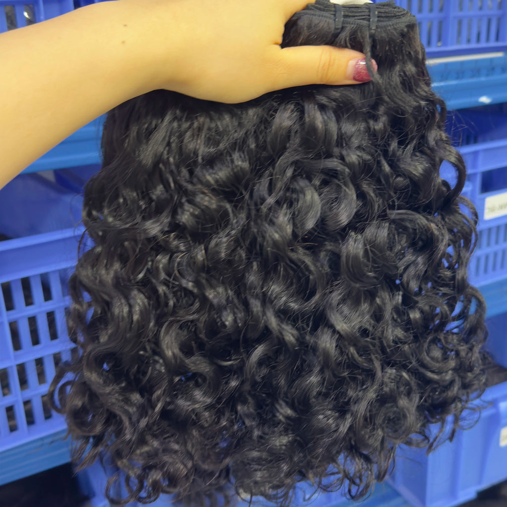 Unprocessed Extensions Human Hair Raw  Raw Cambodian Hair Human Hair Water Loose Deep Wave
