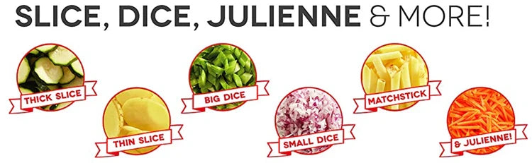 LMETJMA Adjustable Mandoline Slicer Stainless Steel Vegetable Slicer Julienne Safe Vegetable Dicer Onion Carrot Slicer KC0420