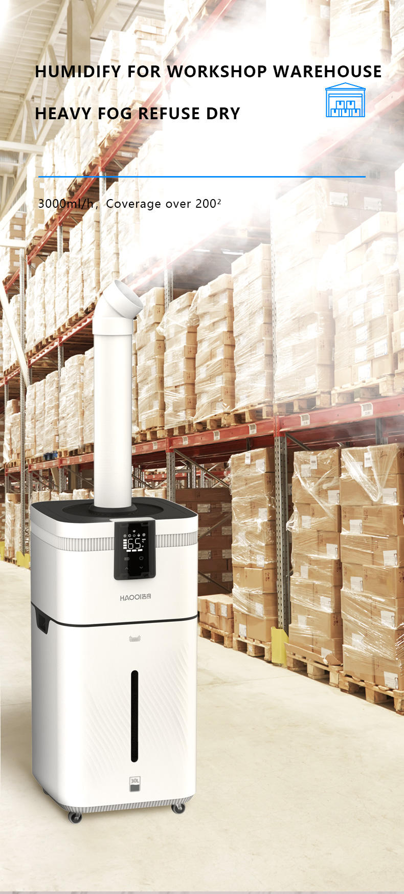 110V 220V 30L Air humidifier Home Humidifier Diffuser Industrial Mist Maker Flavoring For Home увлажнитель воздуха humidificador