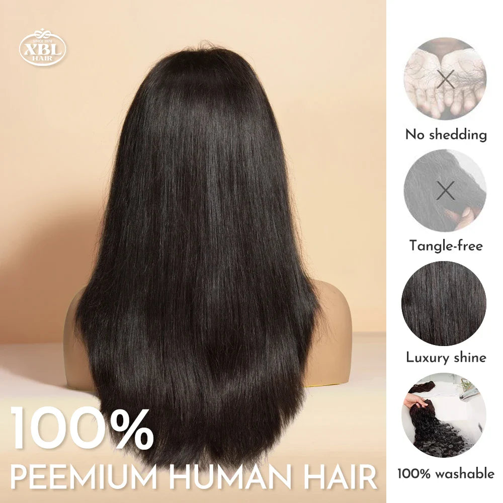 Free Shipping Straight 16 18 20" 5x5 hd Lace Closure Glueless Wigs Layered bob Cuticle Aligned Raw Virgin Hair Wig on Hair Salon