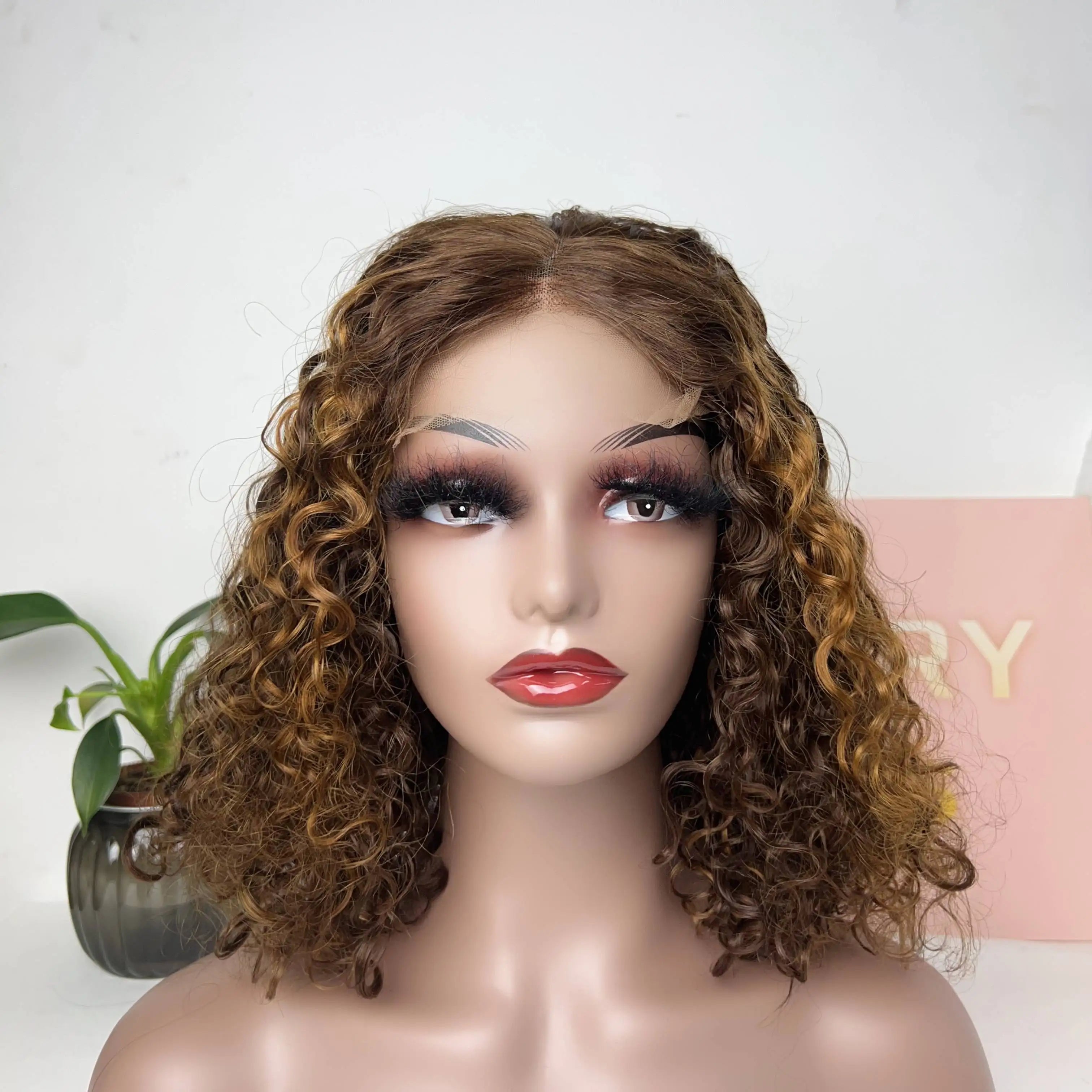 Wholesale Bob Wigs 5*5 Water Bob Wig Natural Virgin Hair Transparent Lace Wig Human Hair Glueless