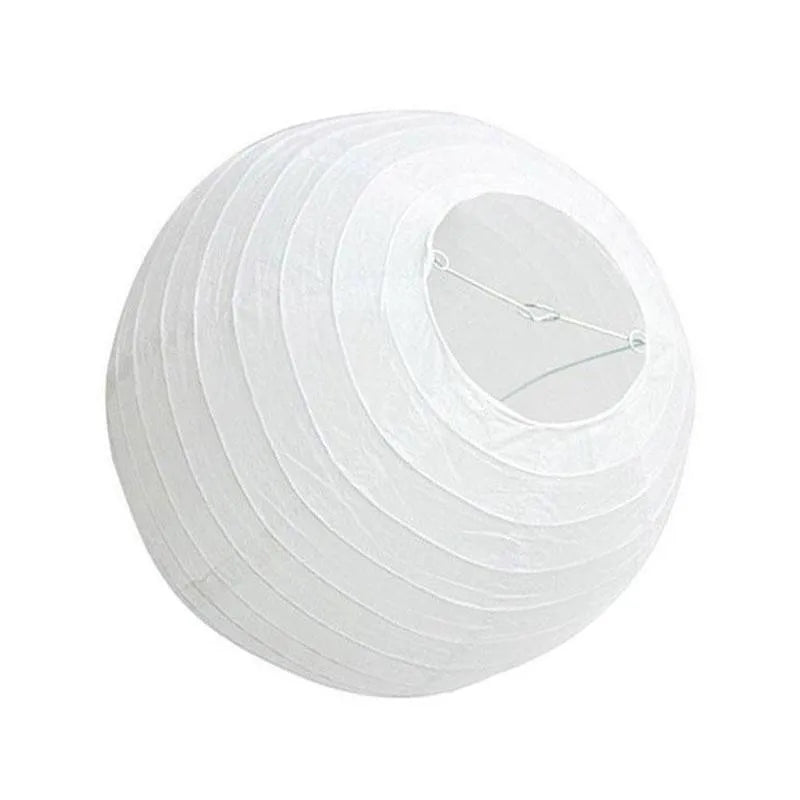 25cm 30cm Round Chinese Paper Lantern Wedding Birthday Party Decoration Holiday Supplies Paper Lamp Covers Shades Decor