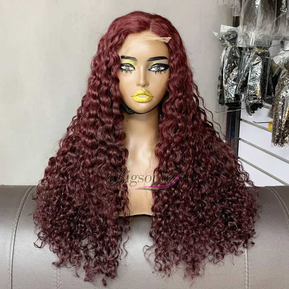 Human Hair Peluca,250 Density Human Hair Wig,SDD 22 Inch Luxury Curl 5X5 Lace Closure Nature Color Wig