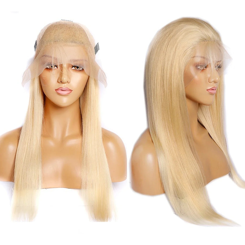 Manufacturers Wholesale 613 Blonde Wig Bone Straight Human Hair Wig 13X4 Hd Lace Frontal Brazilian Virgin Natural Vietnamese Raw
