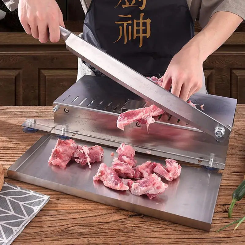 Kitchen Tools Meat Slicing Machine Stainless Steel Household Manual Thickness Adjustable Meat and Vegetables Slicer Gadget
