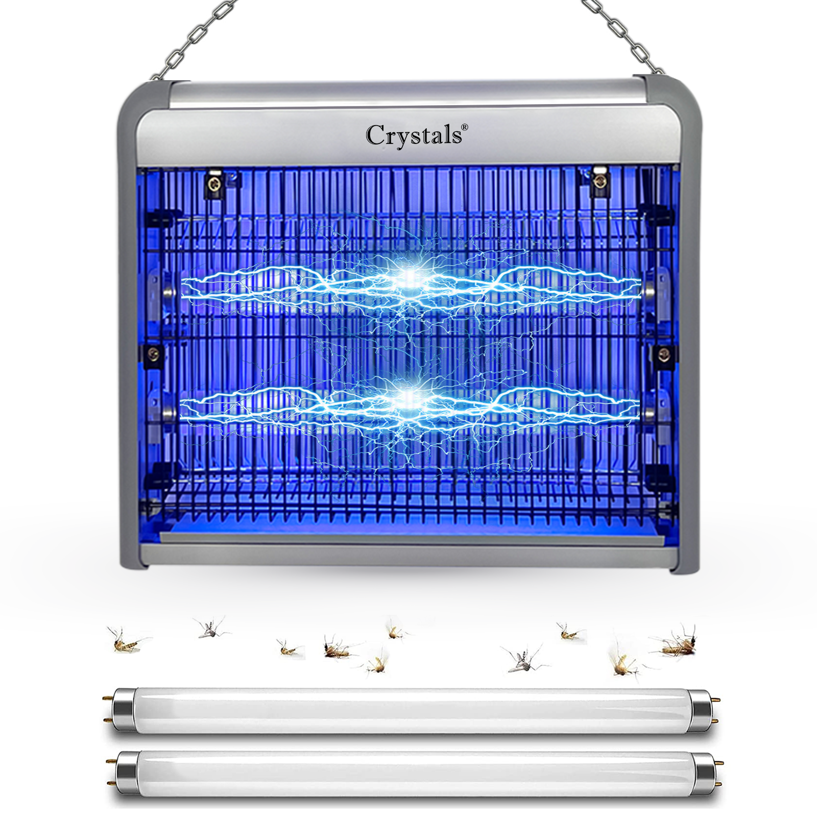 12W Electrical Insect Killer Silver