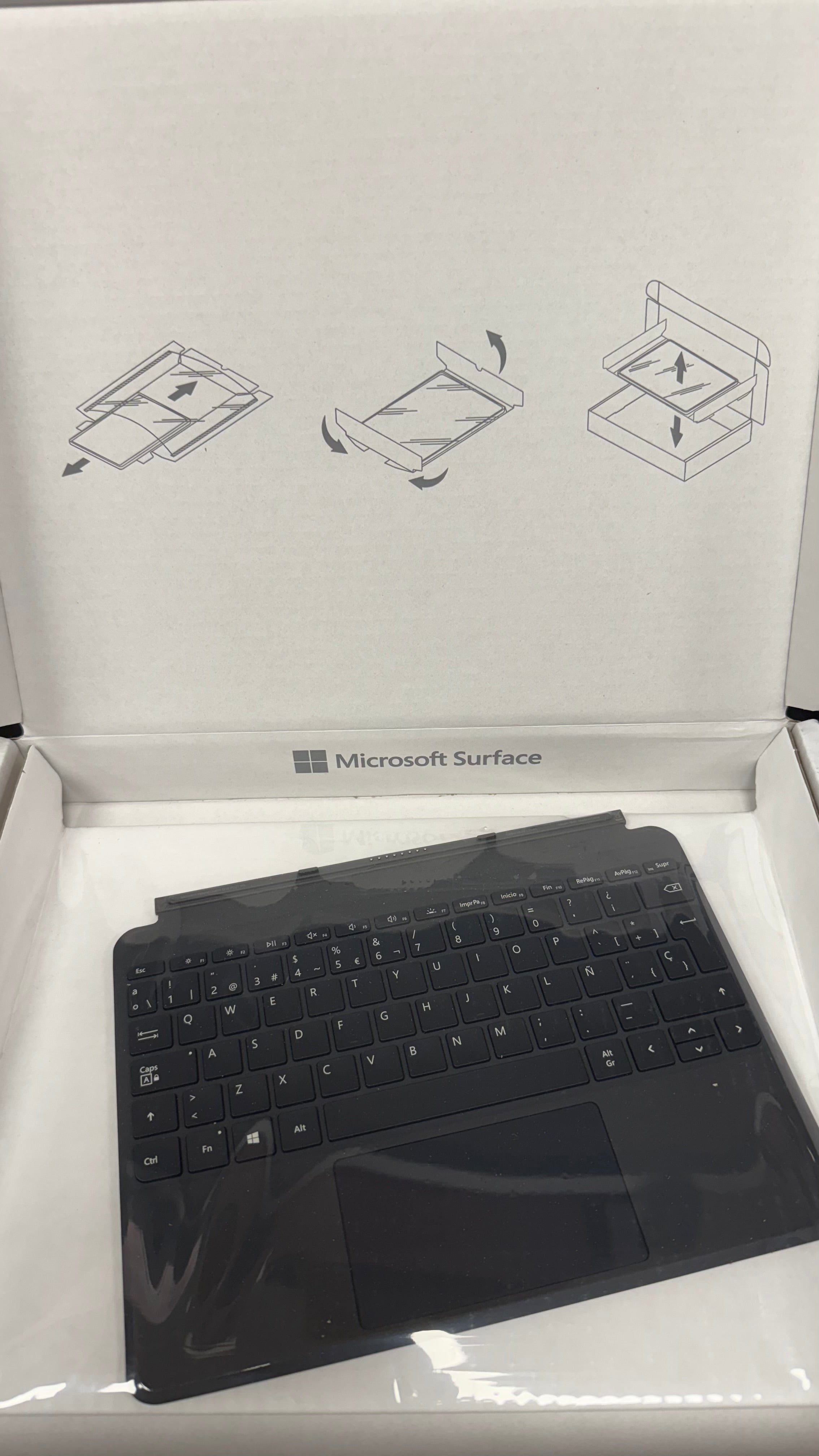 Spanish Microsoft Surface Go 1 2 3 Type Cover Keyboard With Backlight