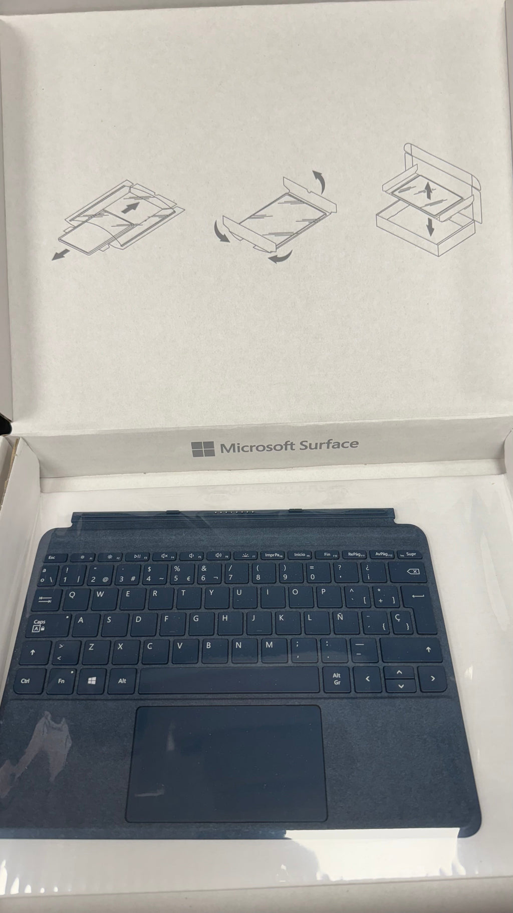 Spanish Microsoft Surface Go 1 2 3 Type Cover Keyboard With Backlight