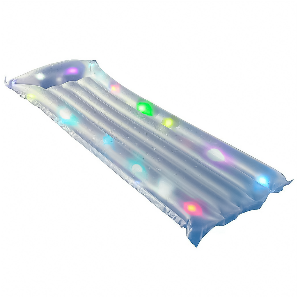 Inflatable LED Lighted Float Swimming Pool Lounger