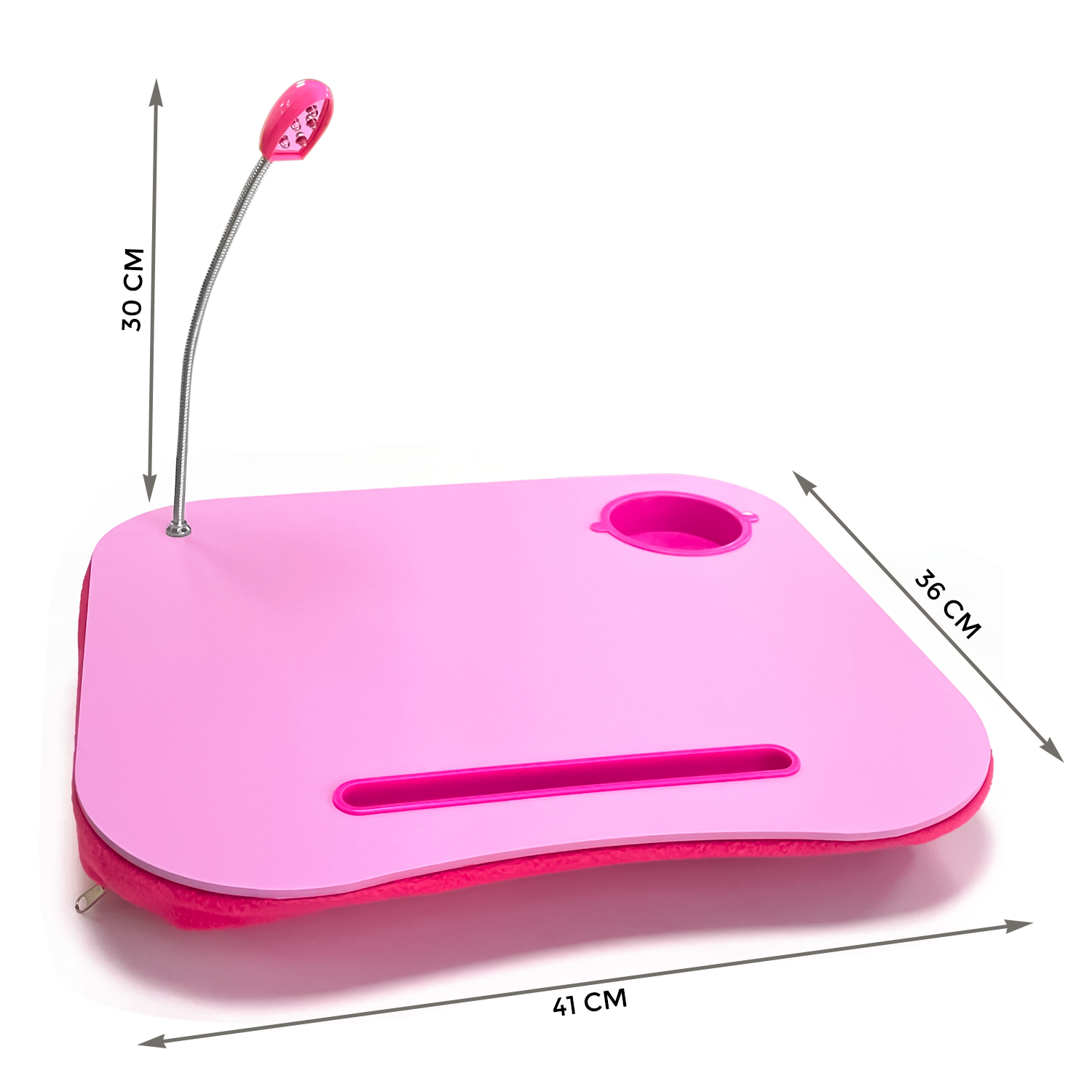 Laptop Tray Cushion Table with LED Light